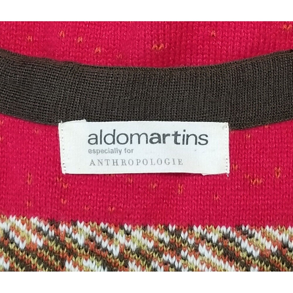 Anthropologie ALDOMARTINS Mariana Cardigan Sweater XS Colorful Wool Blend Knit - Picture 3 of 11